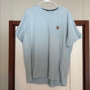 Carhartt Men's Sky Blue Short Sleeve Tee XL Relaxed Fit